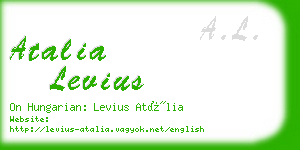 atalia levius business card